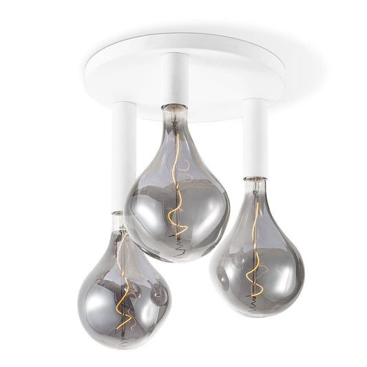 Home Sweet Home Moderne LED Plafondlamp Marna L 3 lichts - Wit - Rond
