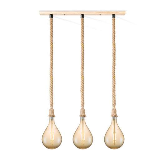 Home Sweet Home hanglamp Leonardo Pear - 3L G160 - dimbaar E27 amber