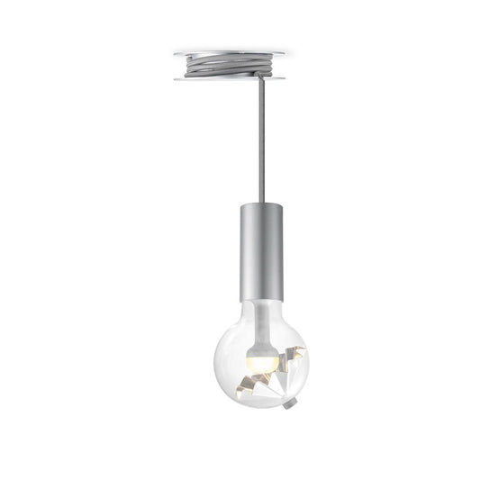 Home Sweet Home Hanglamp Move Me - Pulley Cone 5,5W 2700K grijs-zilver