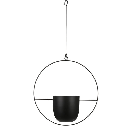 Dexter bloempot Hangend - L34 x B14 x H65 cm - Zwart