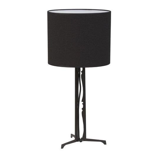 Home Sweet Home Moderne tafellamp Motif - Zwart - 27/27/46cm - Metaal